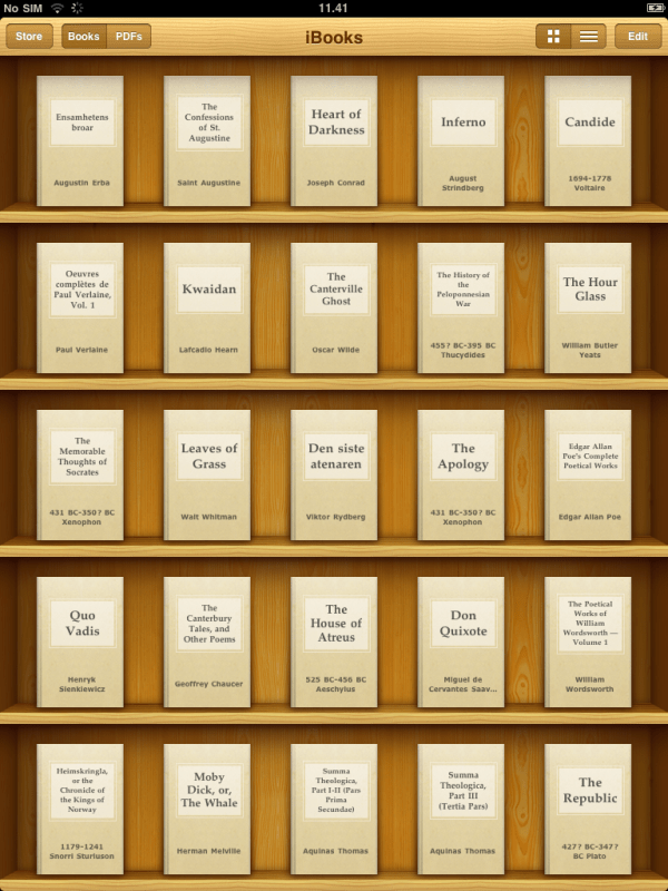 Ensamhetens broar i iBooks