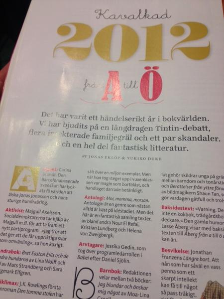 Mor mamma morsan utsedd till årets antologi i tidningen Vi Läser