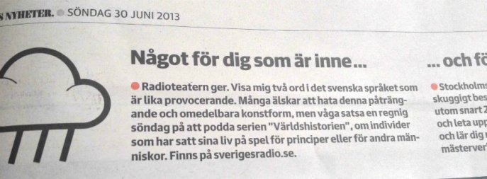 DN gillade Världhistorien